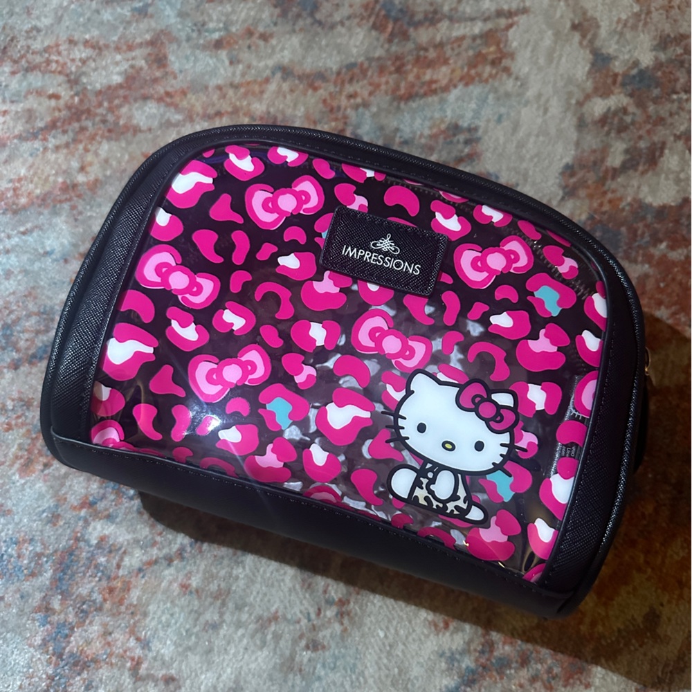 Impressions Pink and Black Hello Kitty Bag